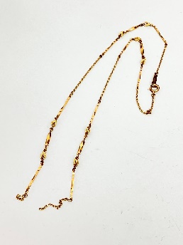 切れて使えなくなった金のネックレス